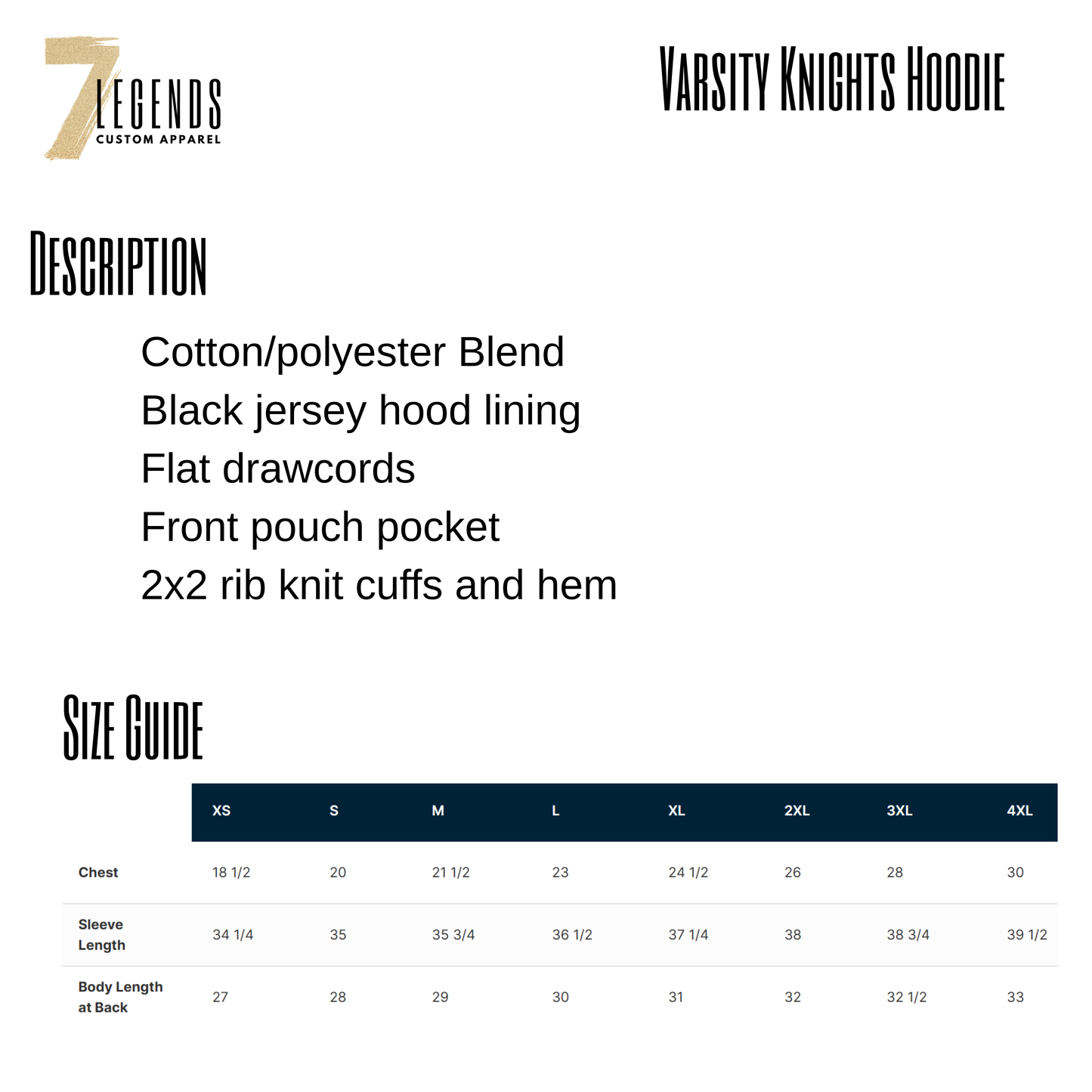 Varsity Knights Core Hoodie