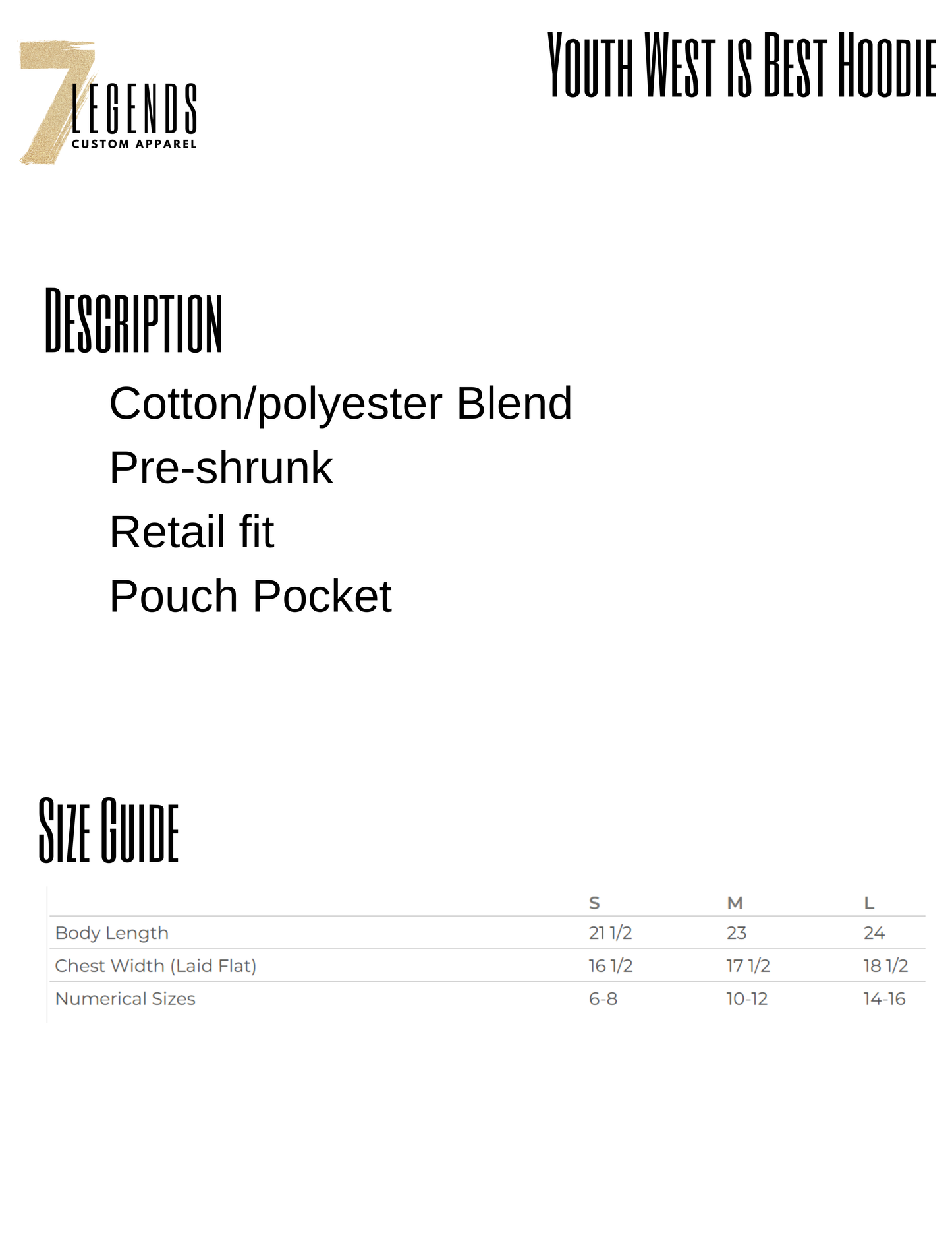 Youth WEST IS BEST Hoodie