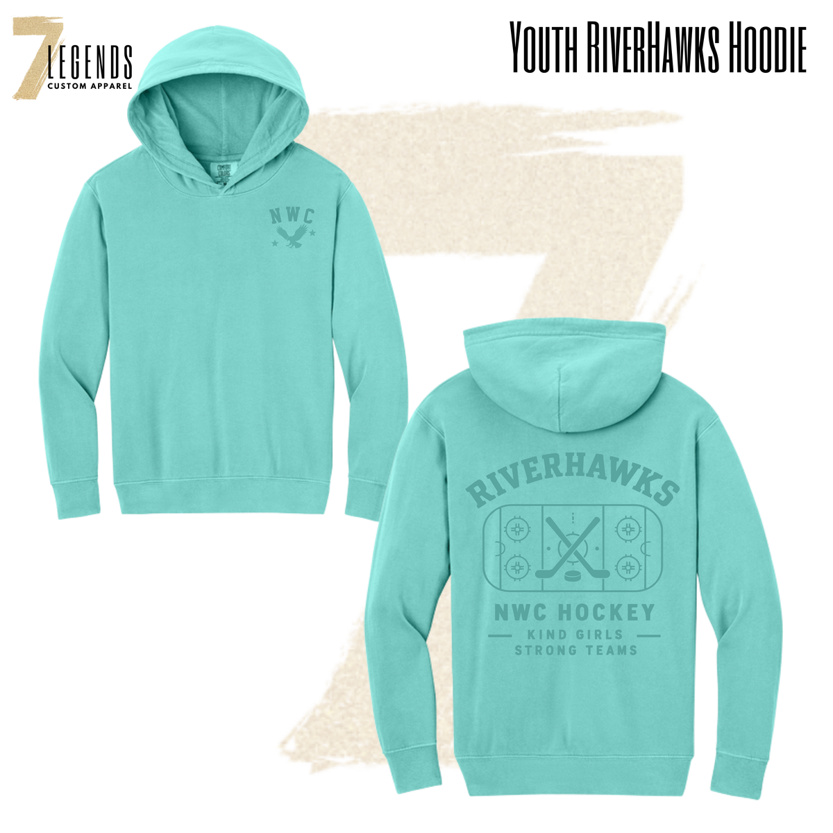 Youth RiverHawks Color Hoodie