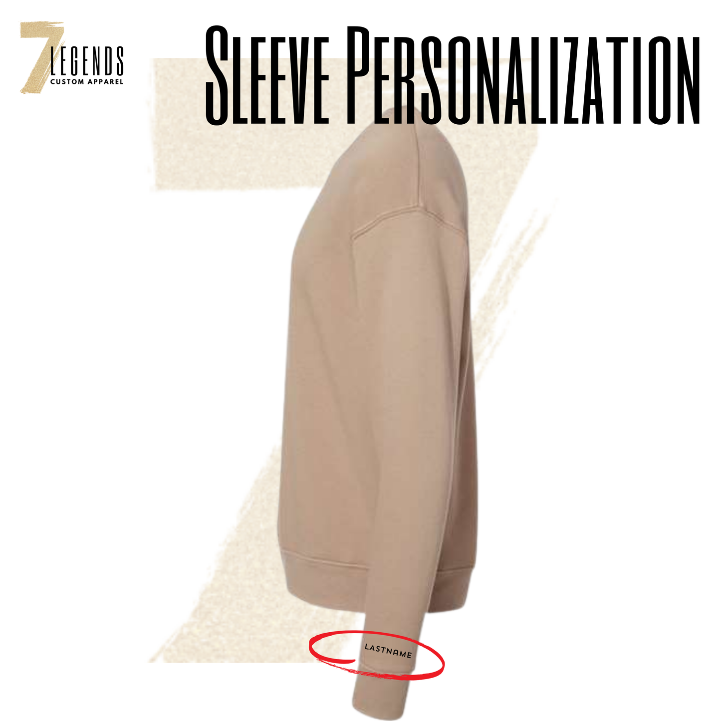 Embroidered personalization added to shirt
