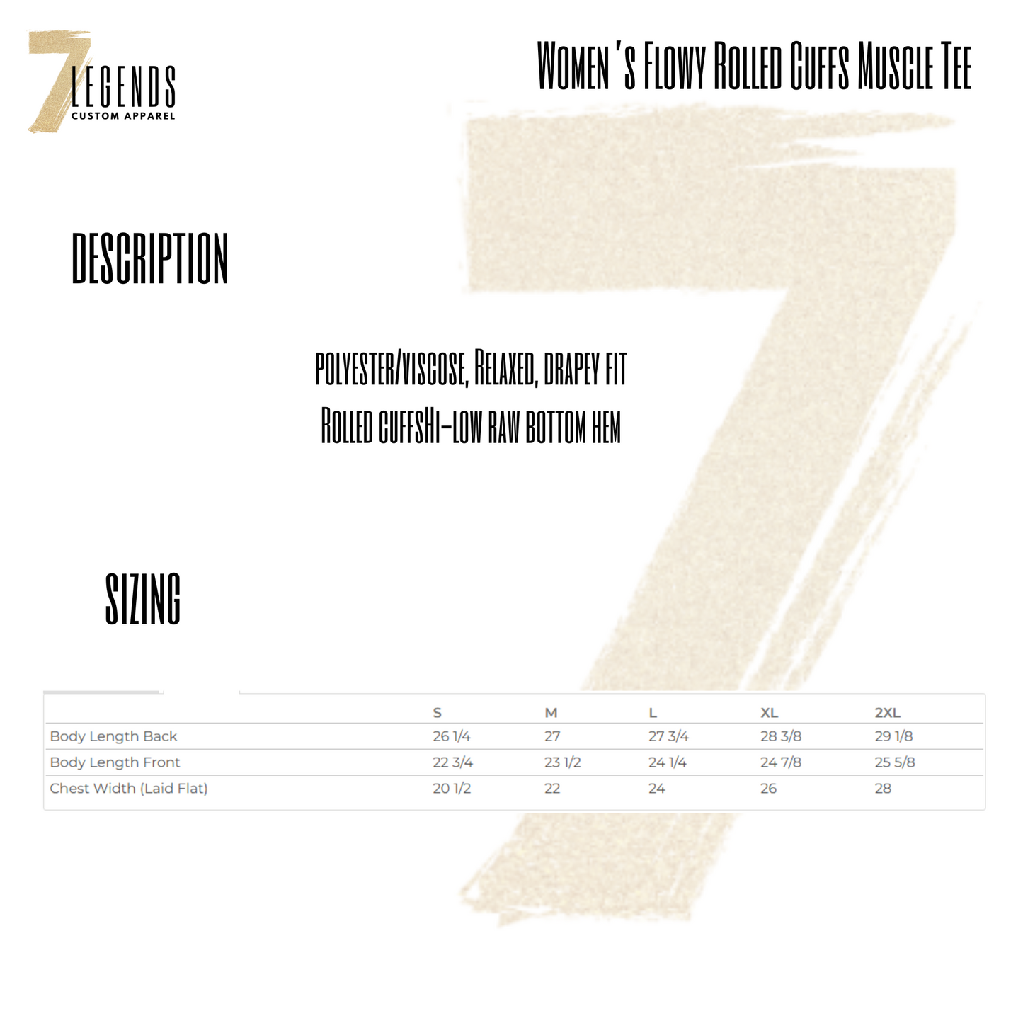 Lacrosse Women's Flowy Rolled Cuff Muscle Tee