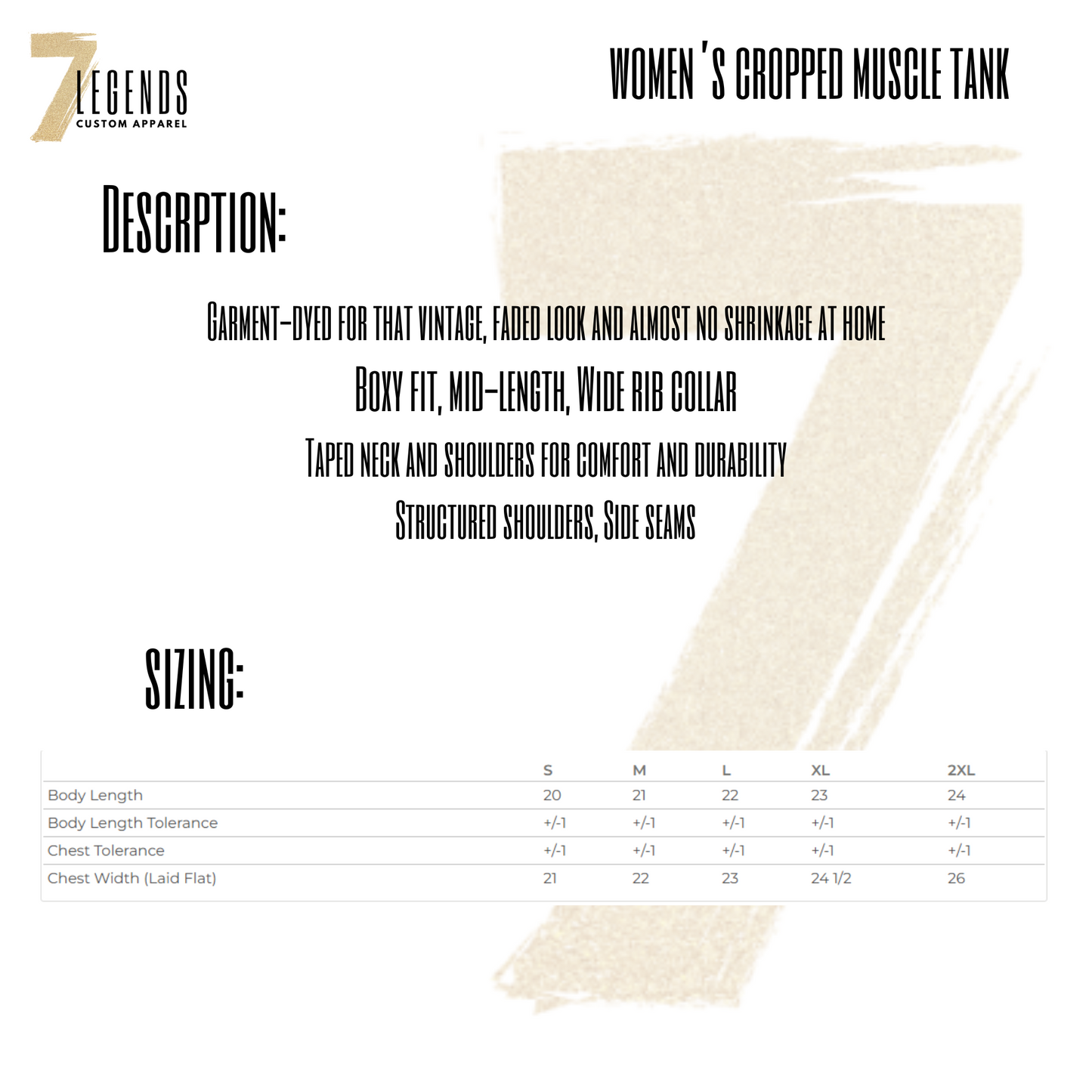 Lacrosse Women's Cropped Muscle Tank