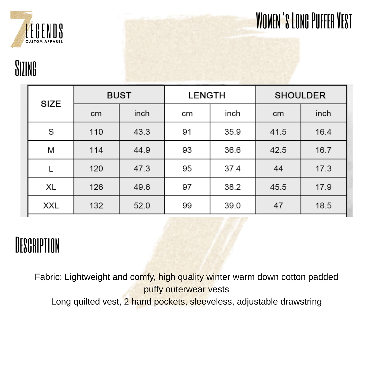 Moose Women's Long Puffer Vest