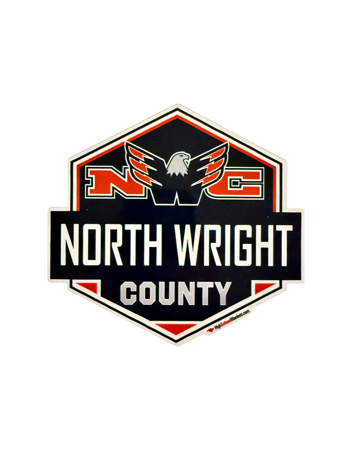 NWC RiverHawks Reusable Sticker