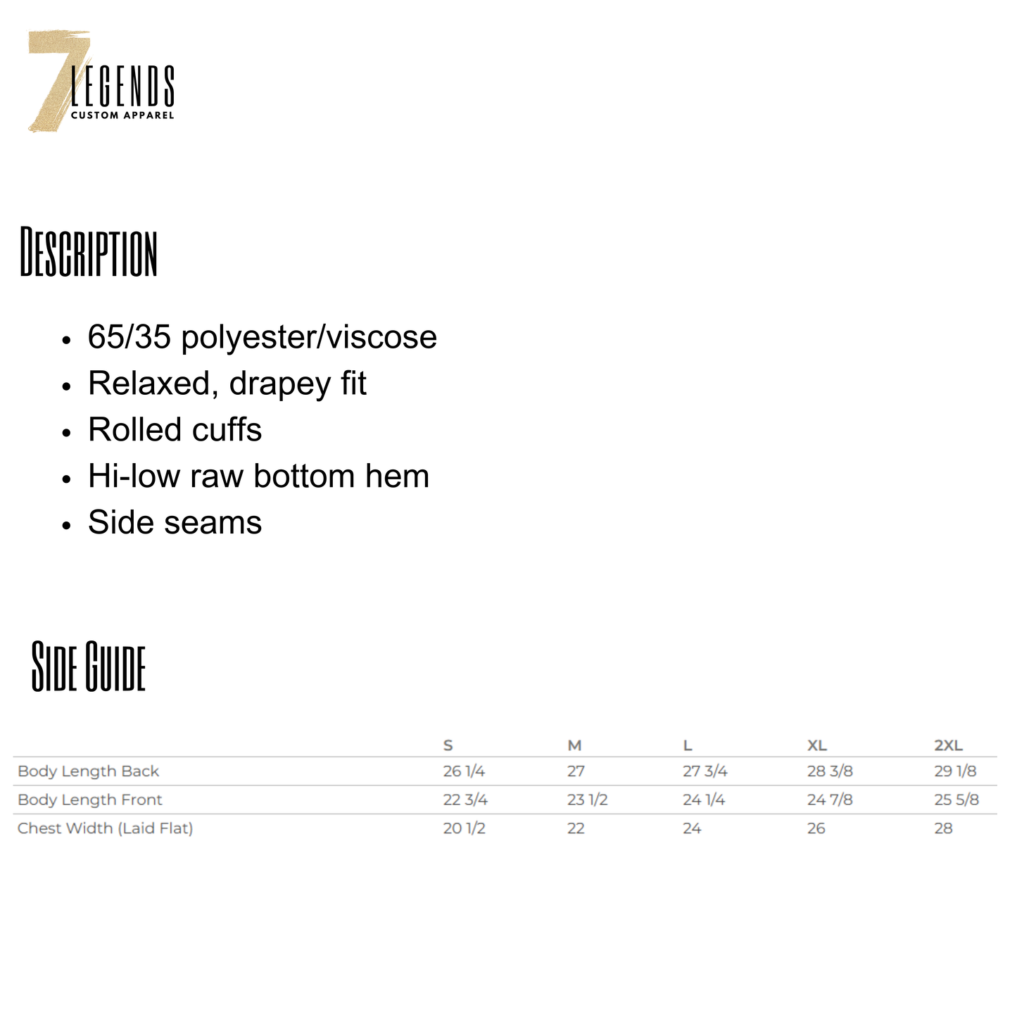 Rolled Cuff Flowy Tee