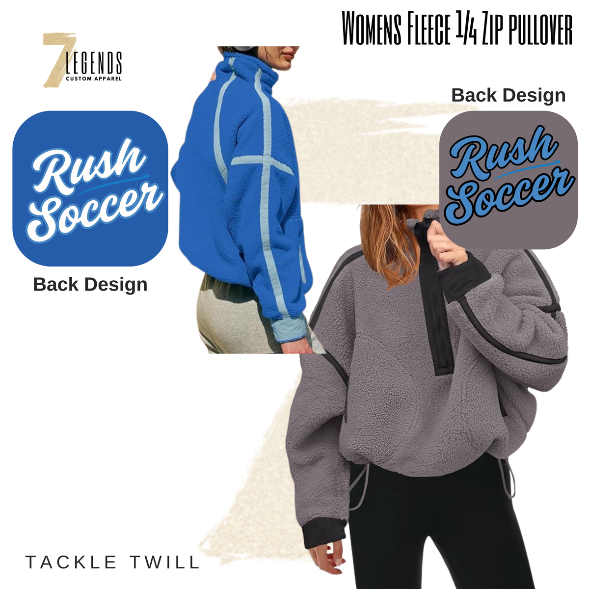 Rush Soccer Women's 1/4 Zip Fleece Pullover