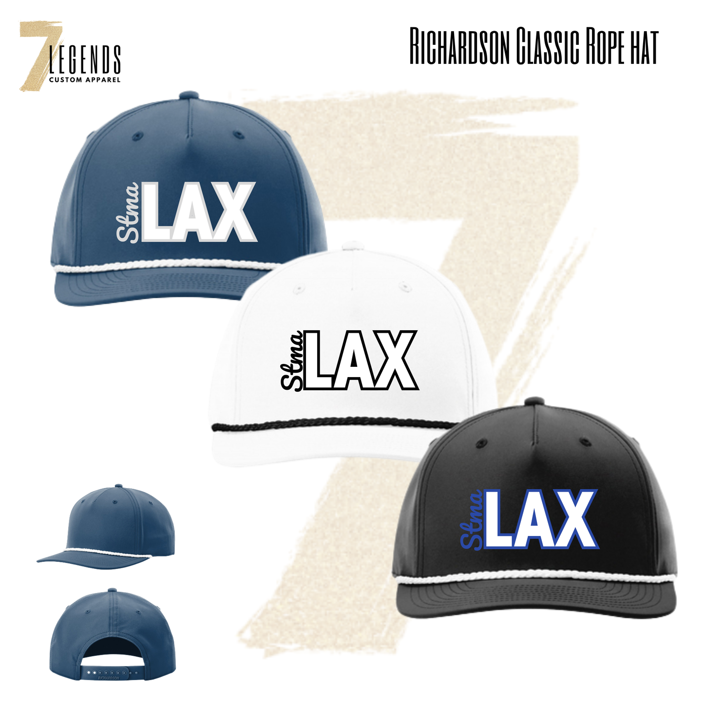 STMA LAX Classic Richardson Rope Hat