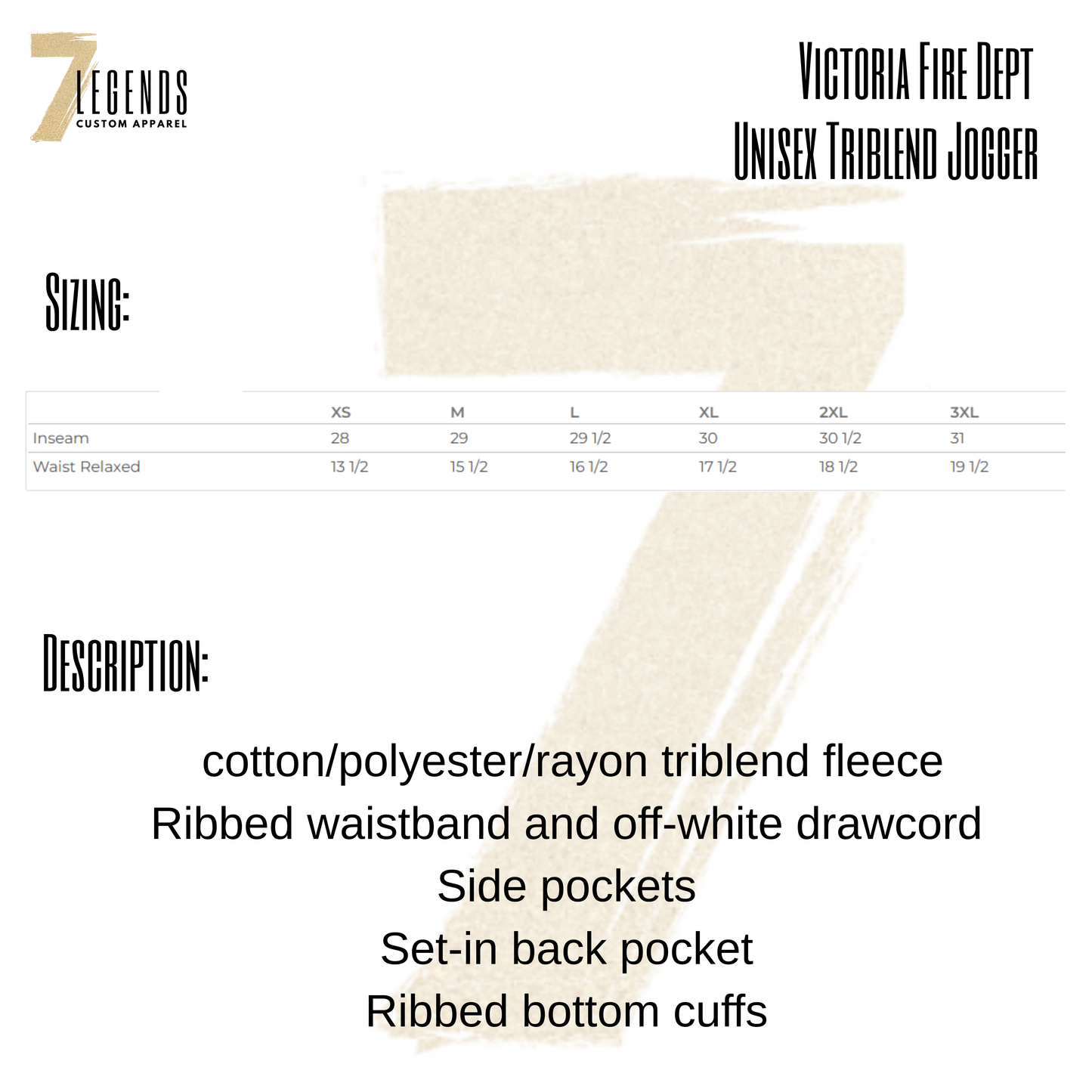 Unisex Triblend Fleece Joggers