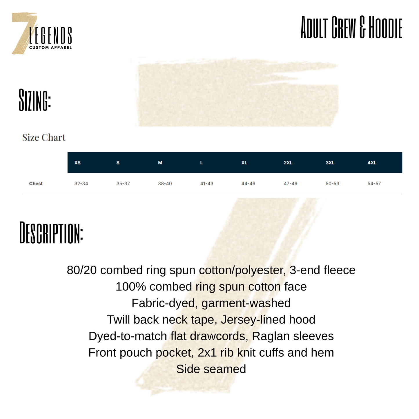 Adult Cozy Sweatshirt - Crew or Hoodie