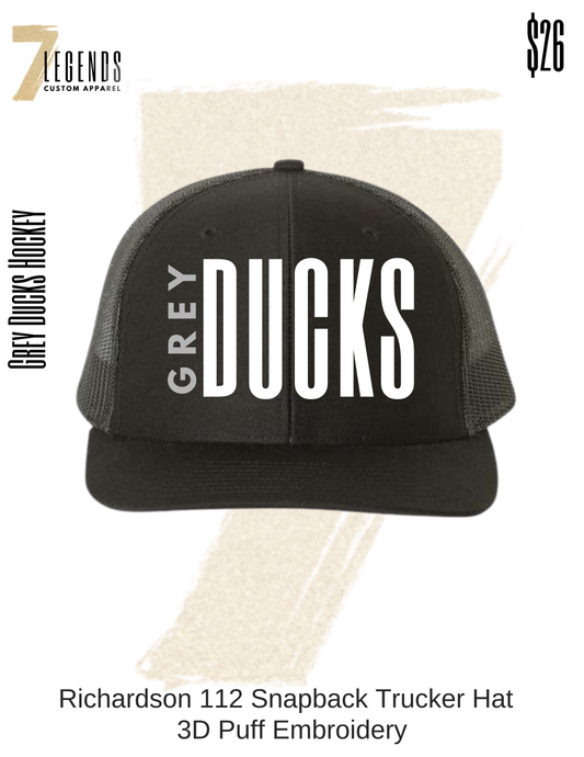 Grey Ducks Hockey Tucker Hat