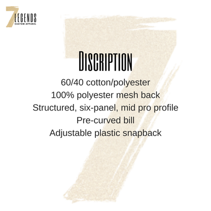 Riverhawks 3D Embroidered hat