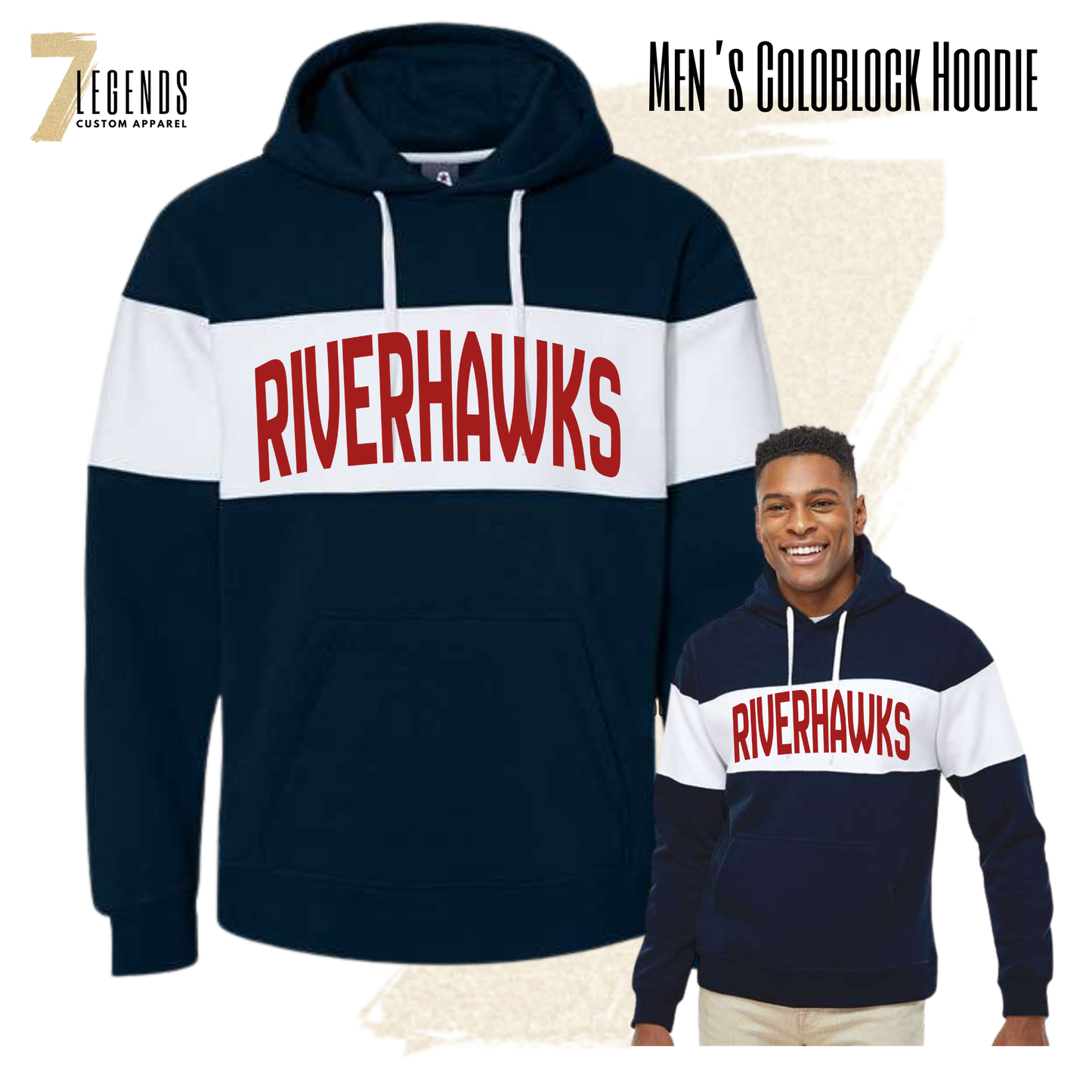 RH 12A Men's Colorblock Hoodie