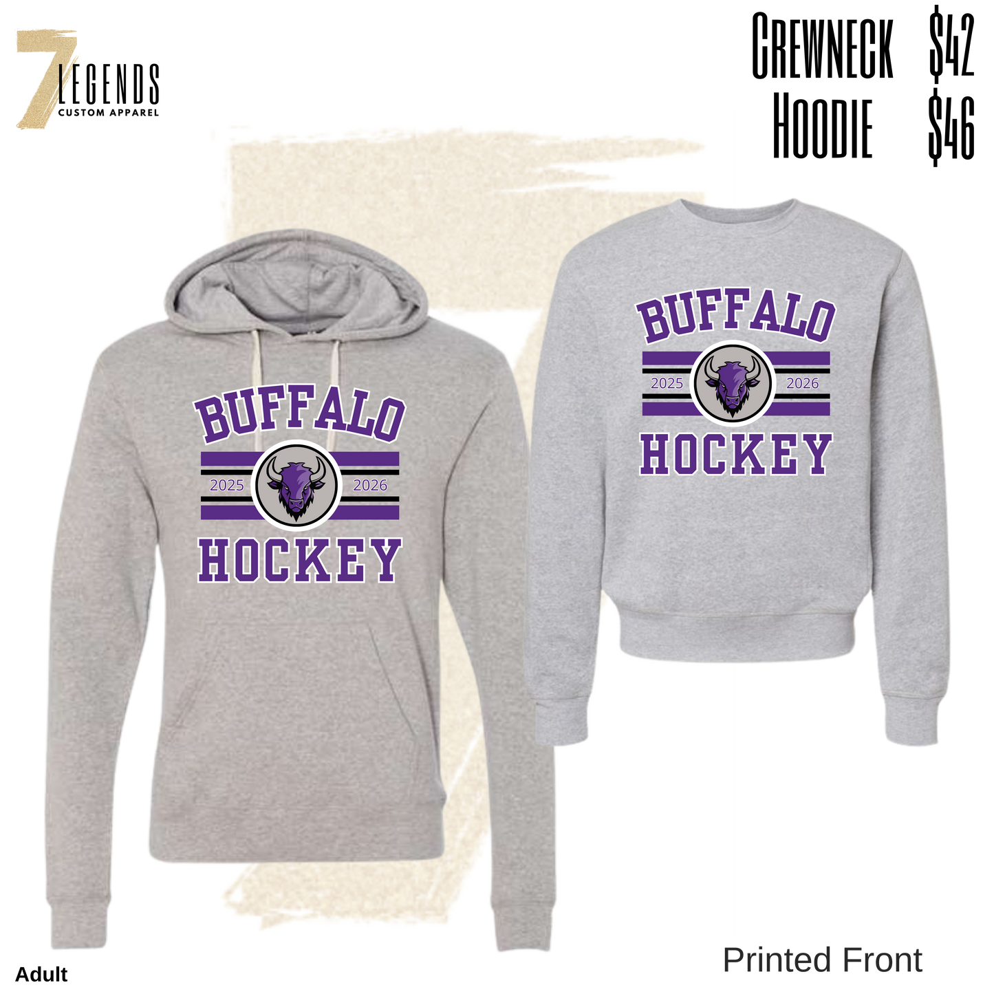 Buffalo soft adult stripe sweatshirt