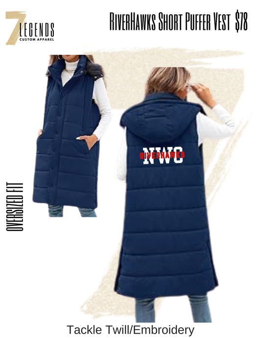 RiverHawks Long Vest