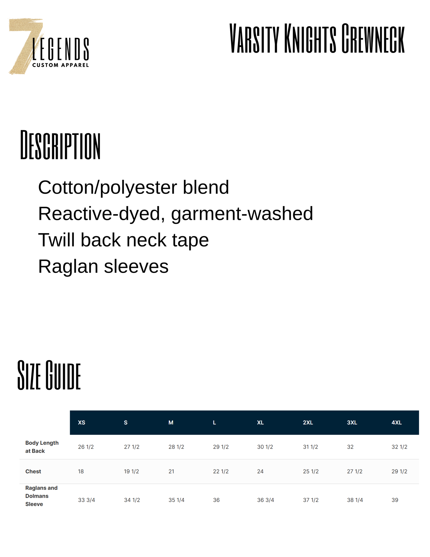 Varsity Knights Crewneck Adult