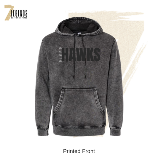 Riverhawks Mineral Washed Hoodie