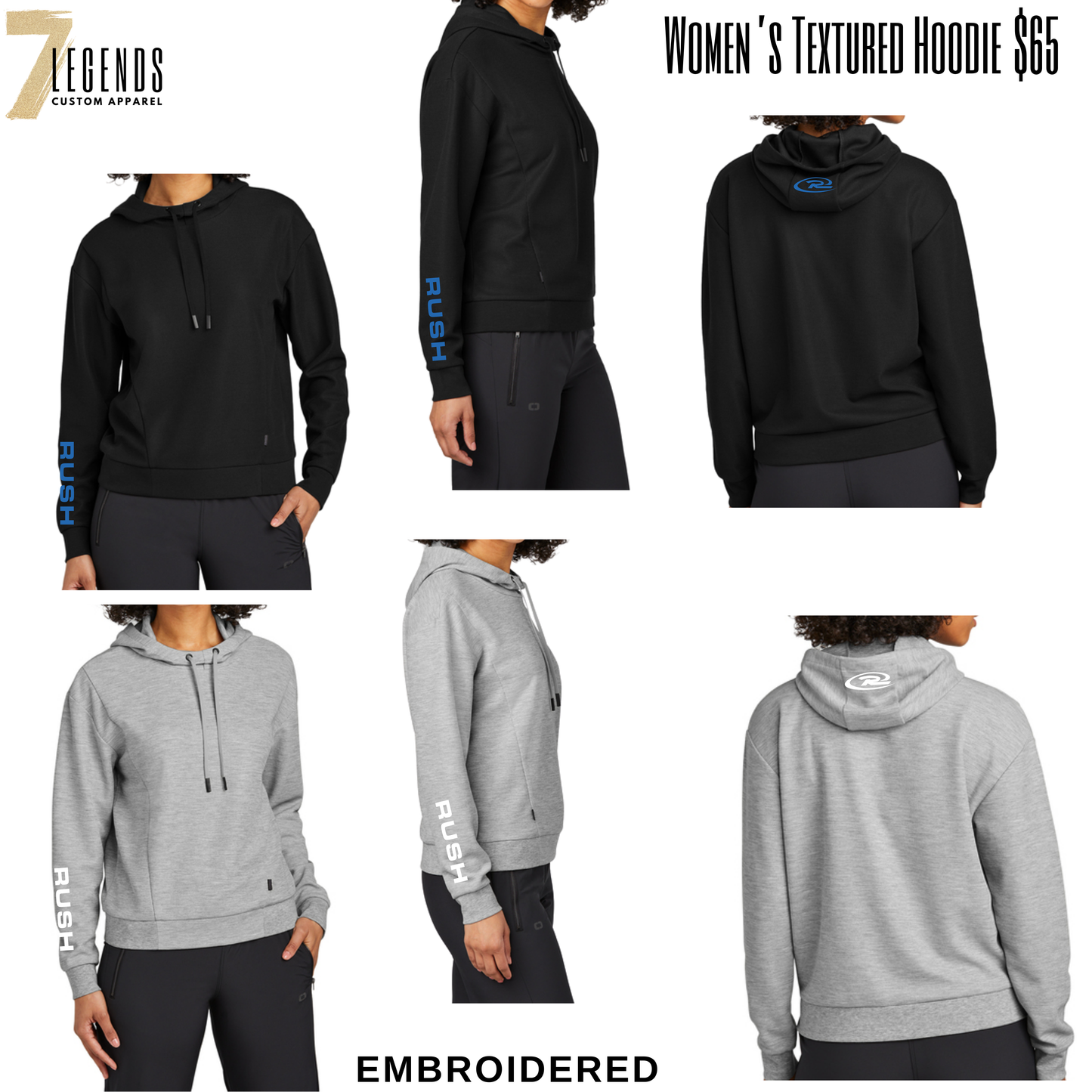 Women's Textured hoodie