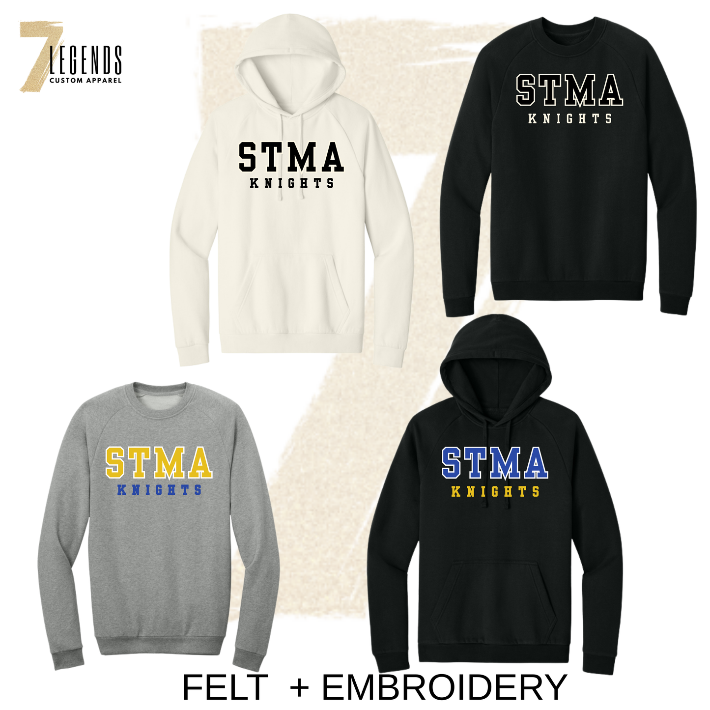 STMA Felt Sweatshirts