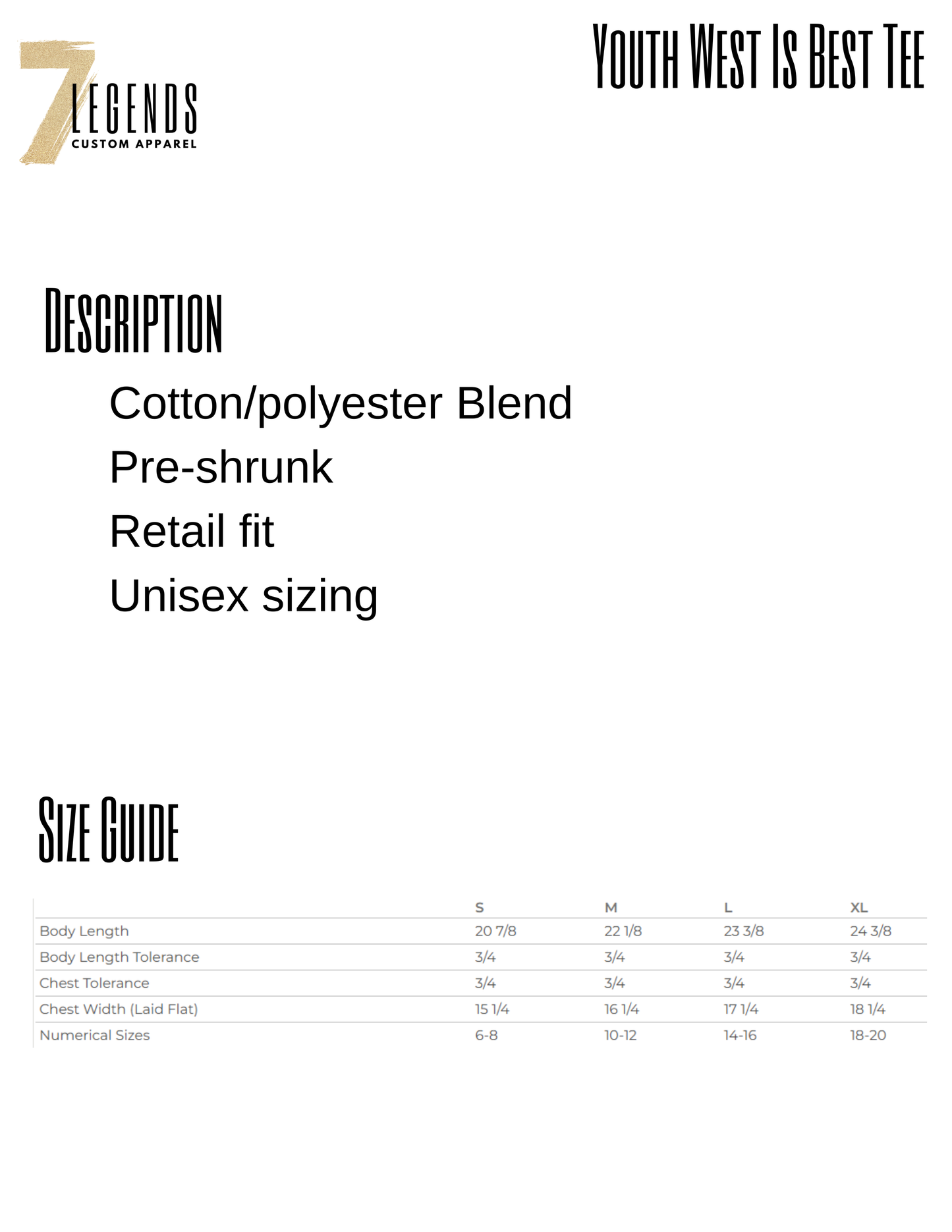 Youth WEST IS BEST T-shirt