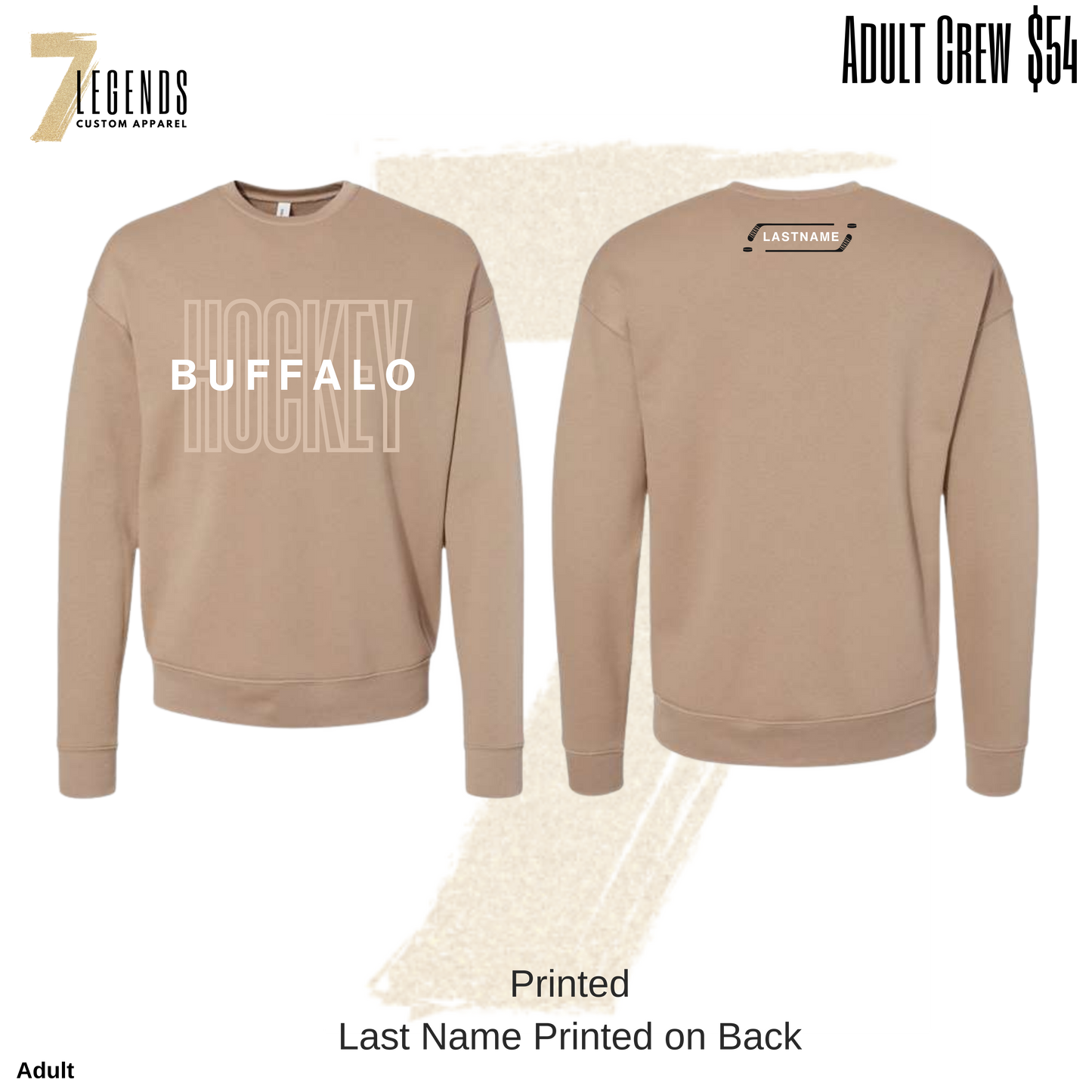 Buffalo Adult Tan Crewneck