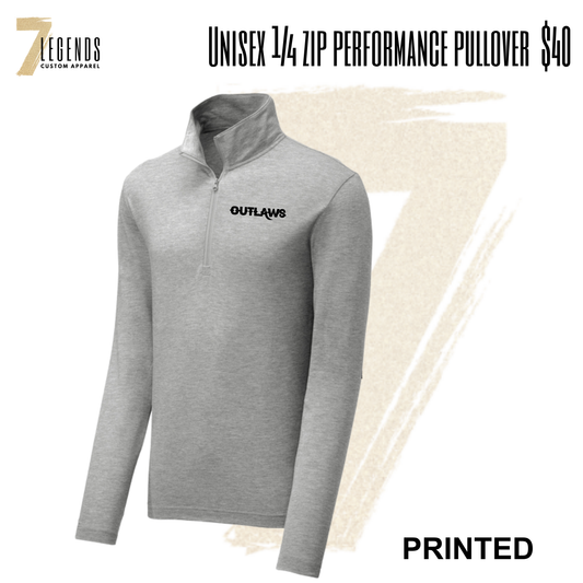 1/4 Zip Performance Pullover