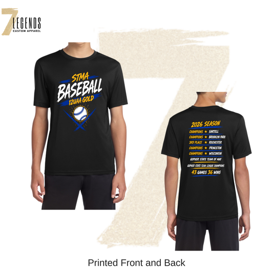 STMA Baseball 12uAA Gold