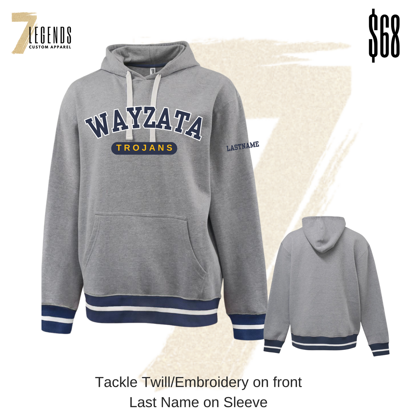 Wayzata Hockey Retro Hoodie