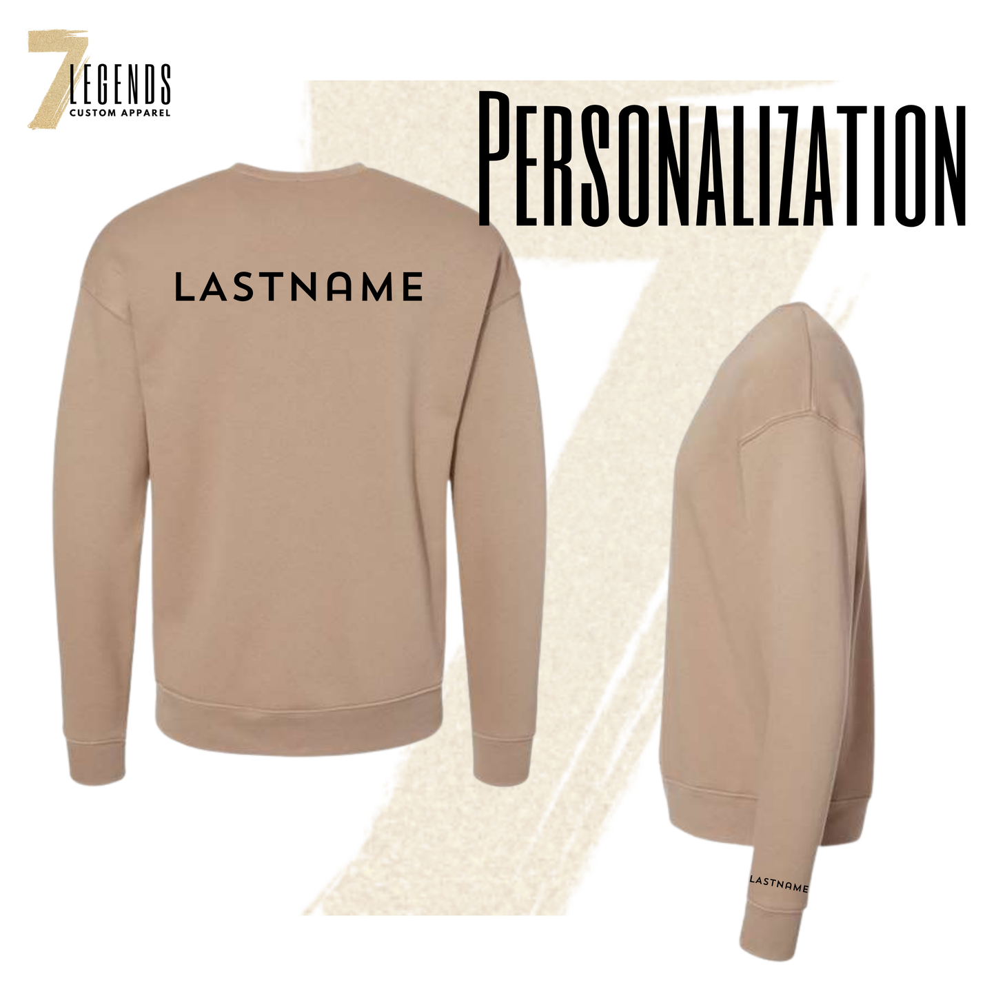 Printed personalization added to shirt