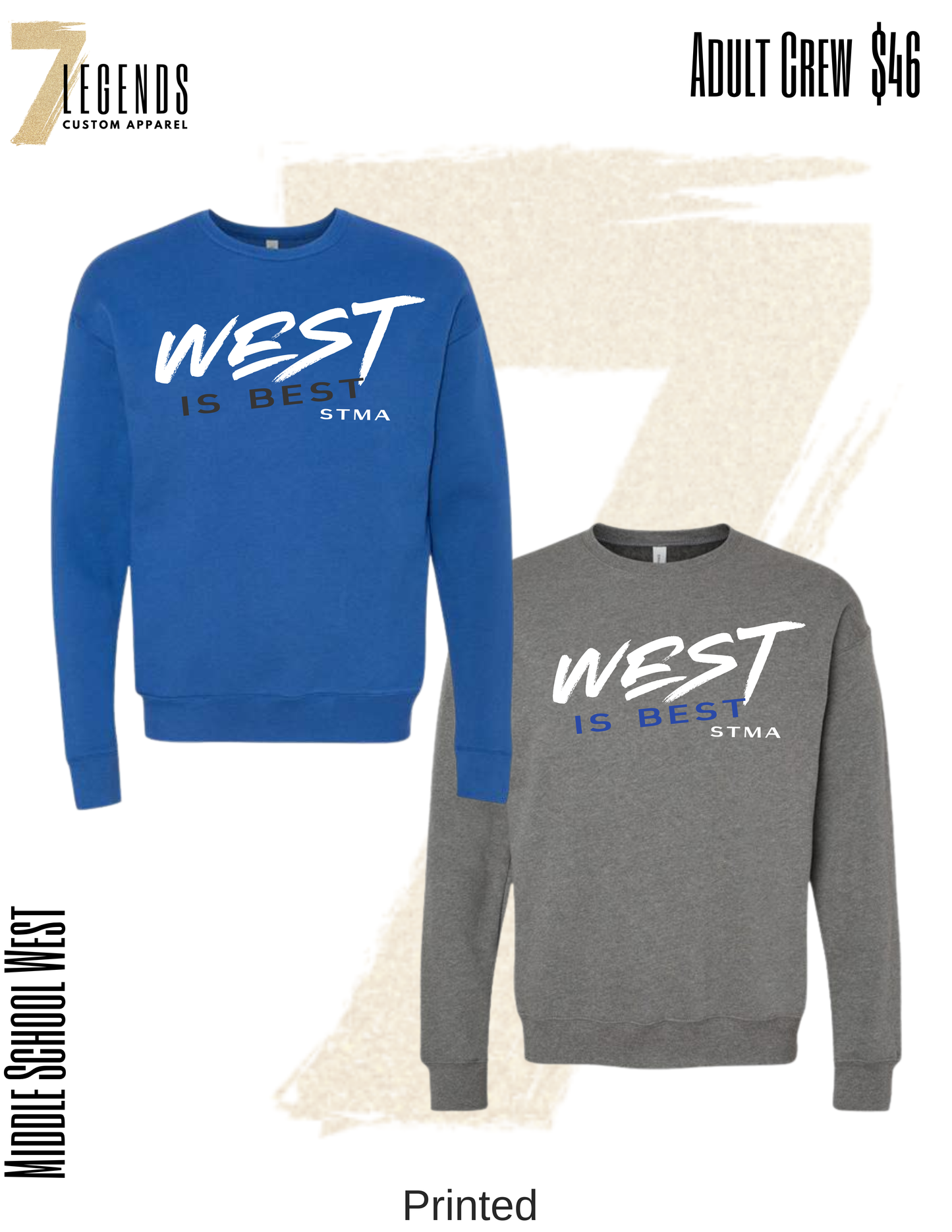 Adult WEST IS BEST Crew