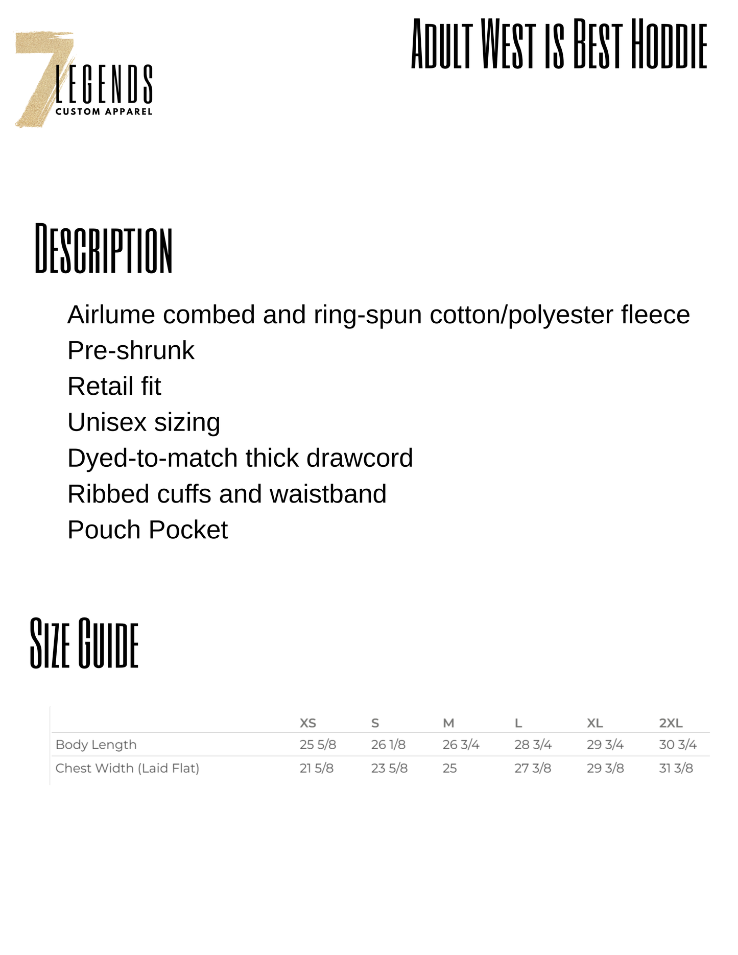 Adult WEST IS BEST Hoodie