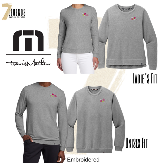 TPC Rose Travis Matthew Gray Crewneck Sweatshirt