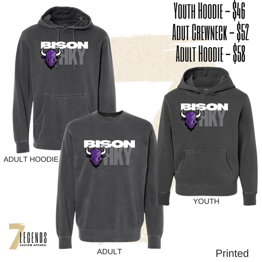 Buffalo Faded Black Premium Sweatshirt