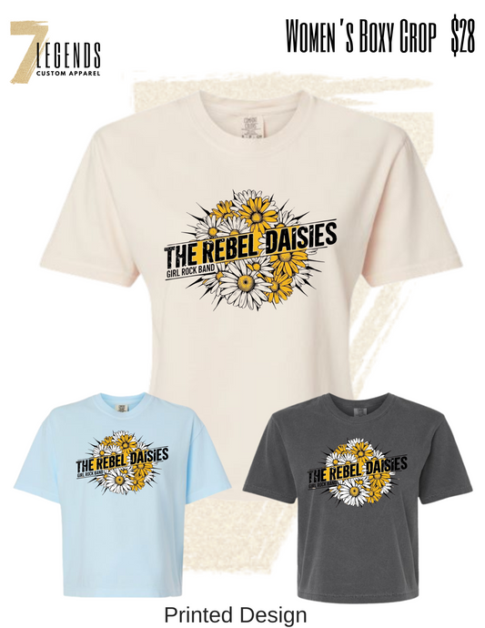 The Rebel Daisies Boxy Crop