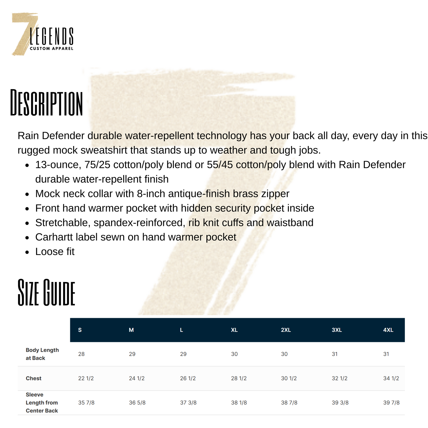 Buffalo Carhartt Rain Defender Paxton Heavyweight