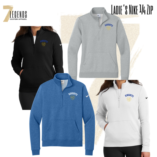 STMA HS Volleyball Nike 1/2 Zip Ladies' Fit