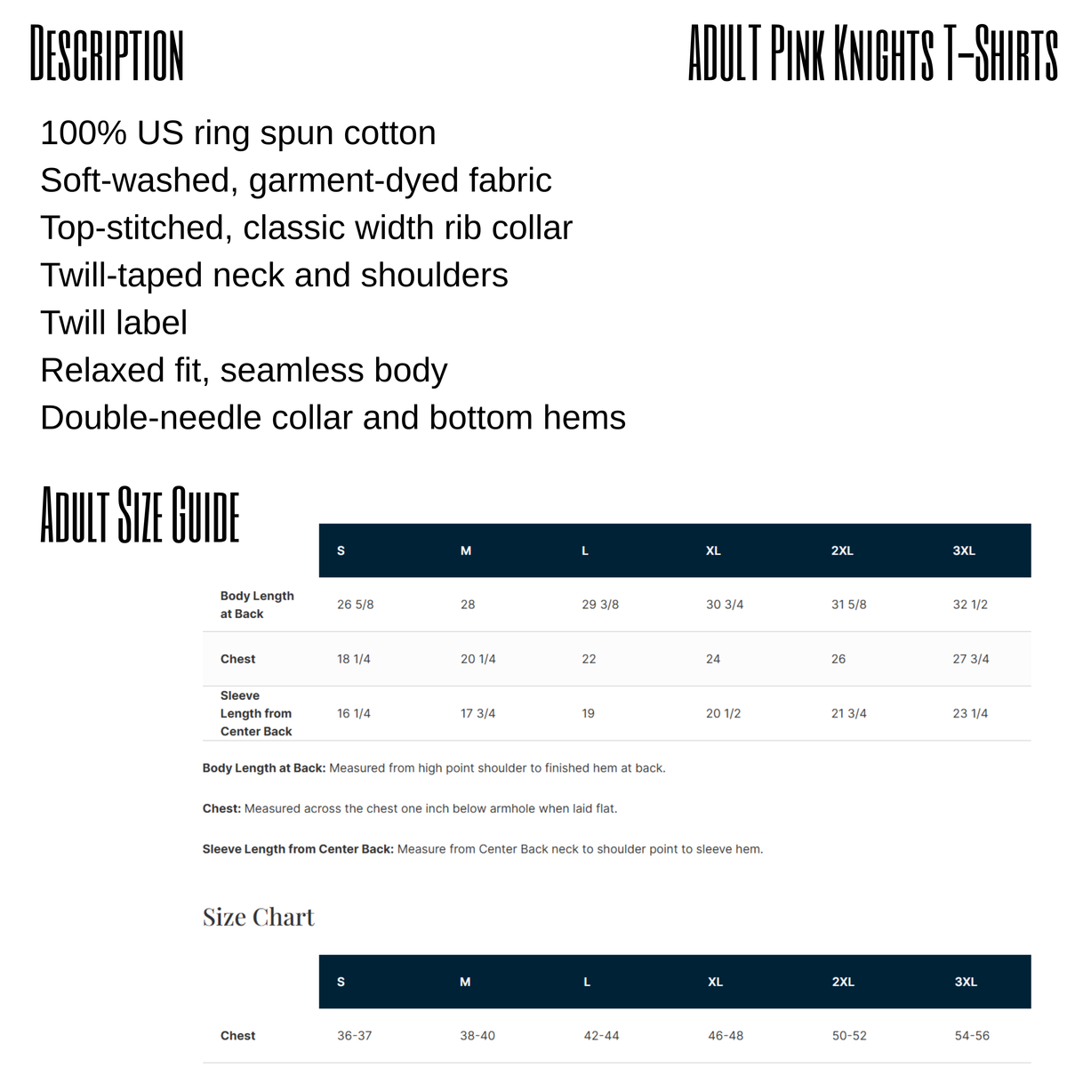 Youth and Adult Pink T-Shirt