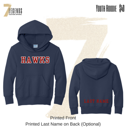 RH 10U B Red Youth Hoodie