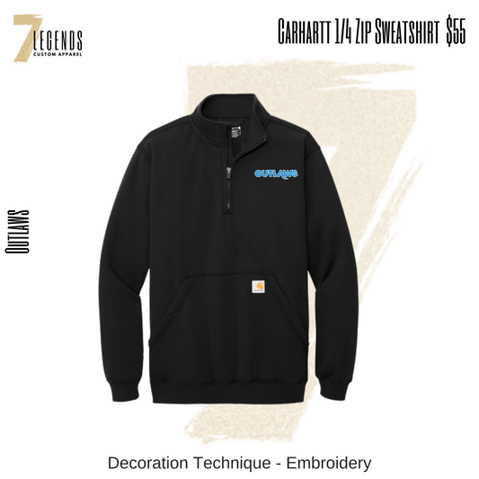 Carhartt Midweight 1/4-Zip Mock Neck Sweatshirt