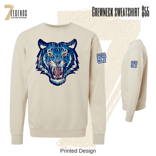 Blaine Bengal Football Crewneck
