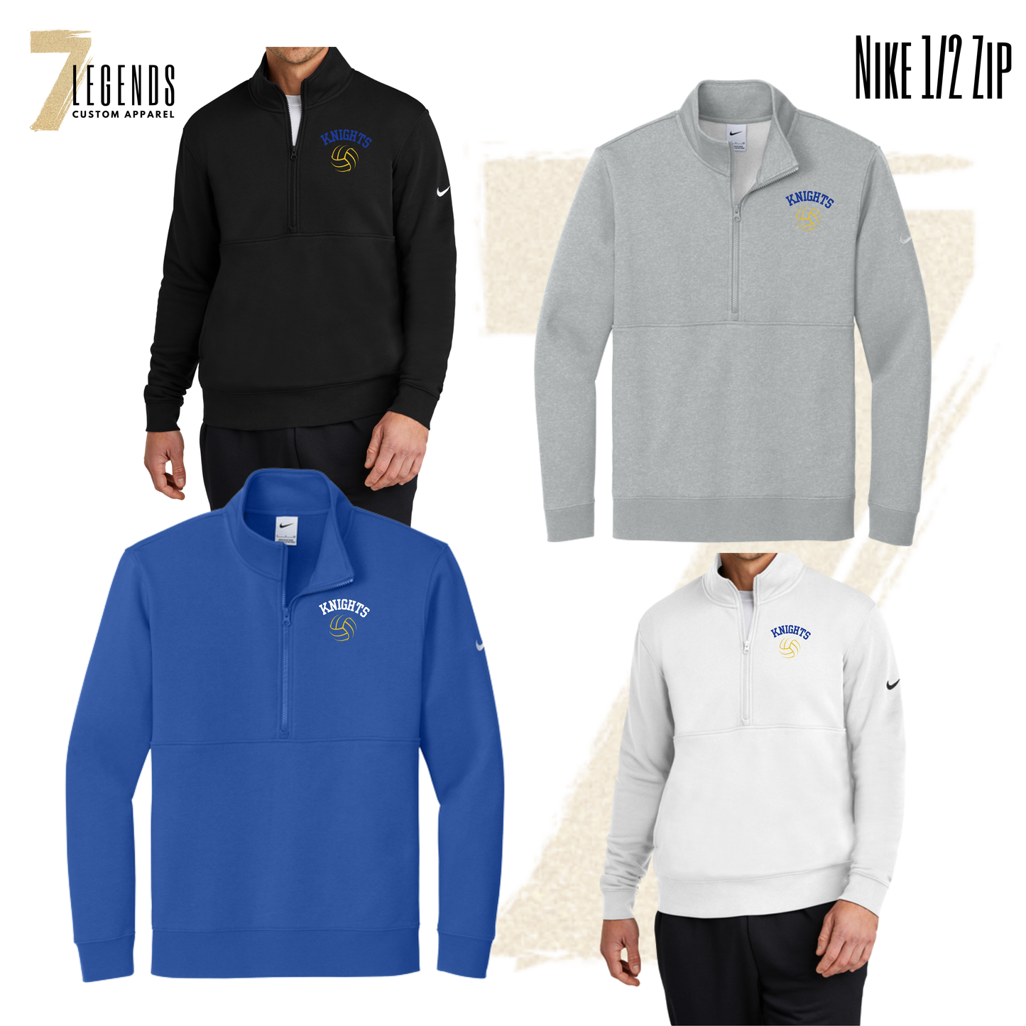 STMA HS Volleyball Nike 1/2 Zip Unisex