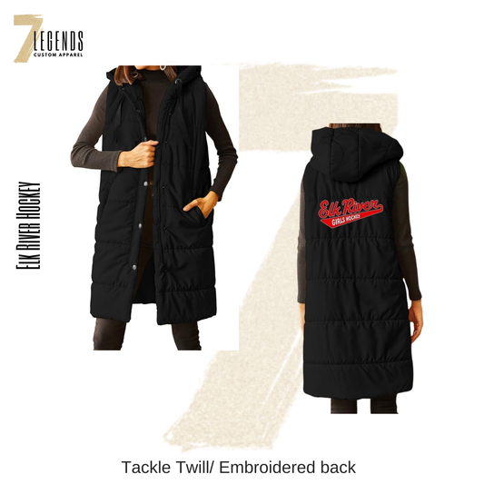 ER Girls Hockey long Vest