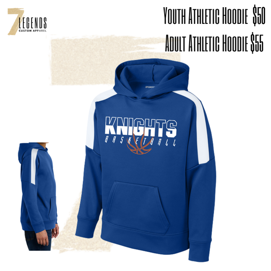 Knights Basketball Athletic Royal Hoodie