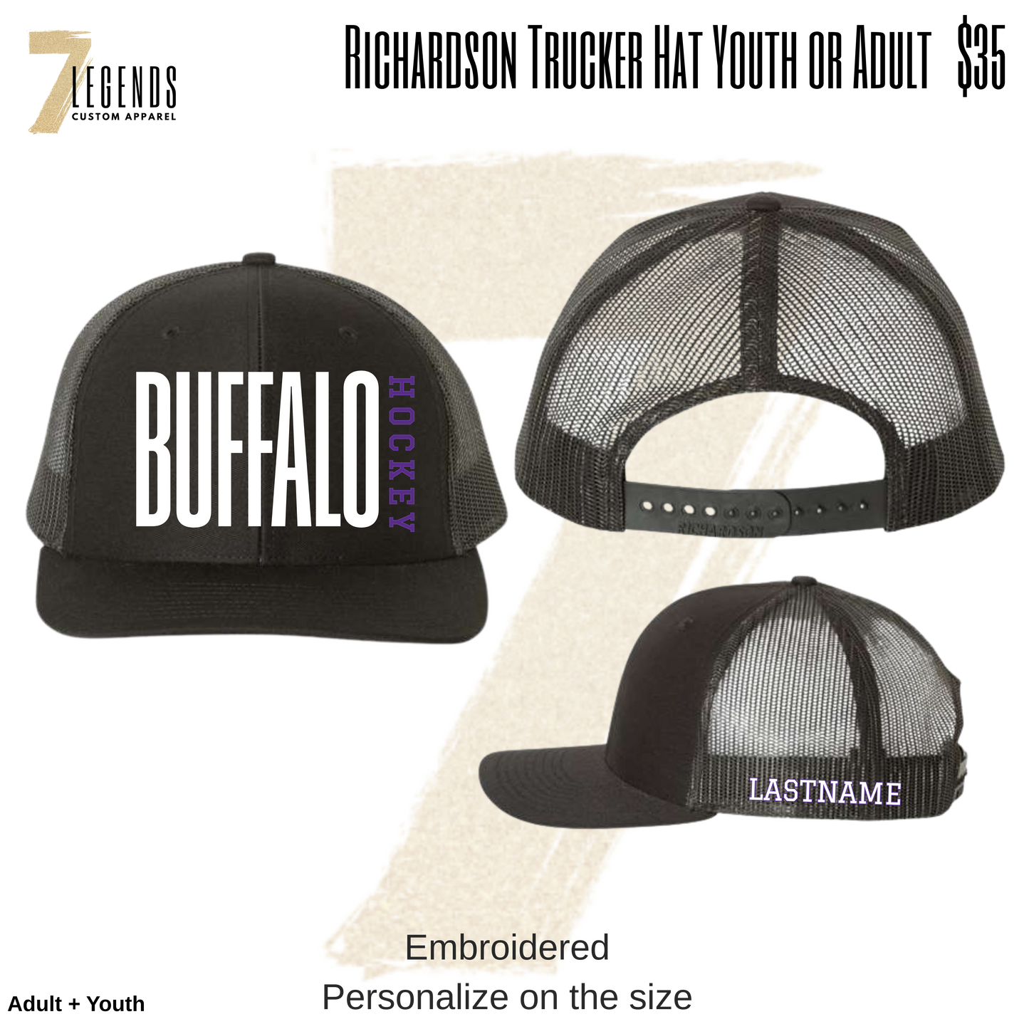 Buffalo trucker hat