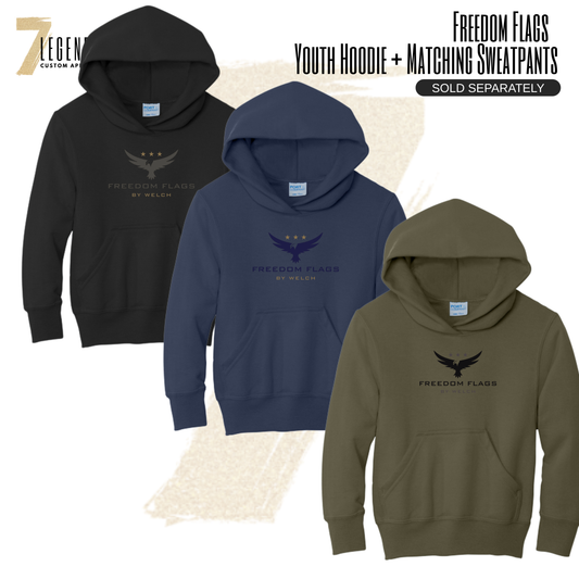 FREEDOM FLAGS Youth Hoodie + Matching Sweatpants