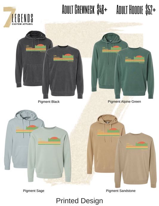 3 Line Design Adult Sweatshirts