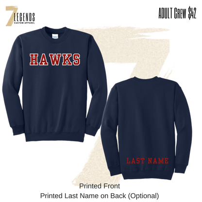 RH 10U B Red Adult Crewneck