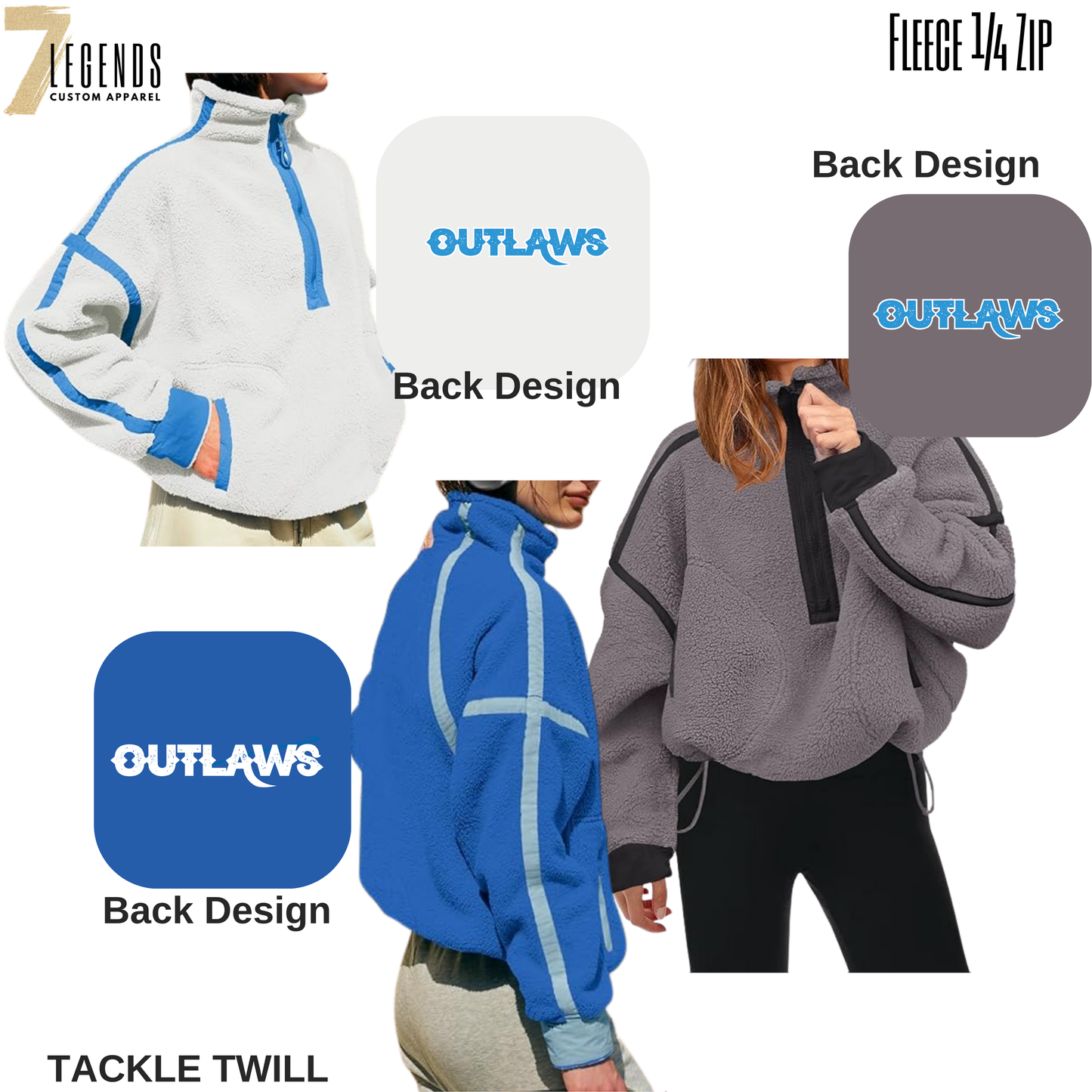 Ladies 1/4 Zip Jackets
