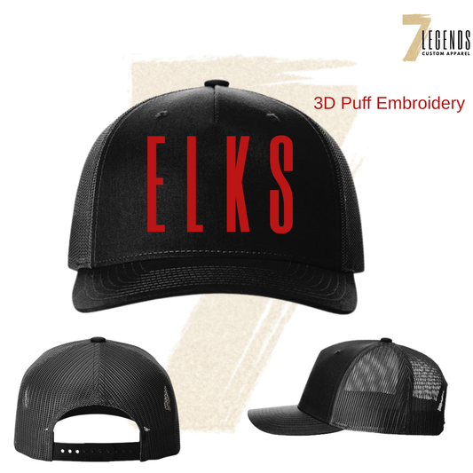 ER Girls Hockey 3D Puff Embroidered hat