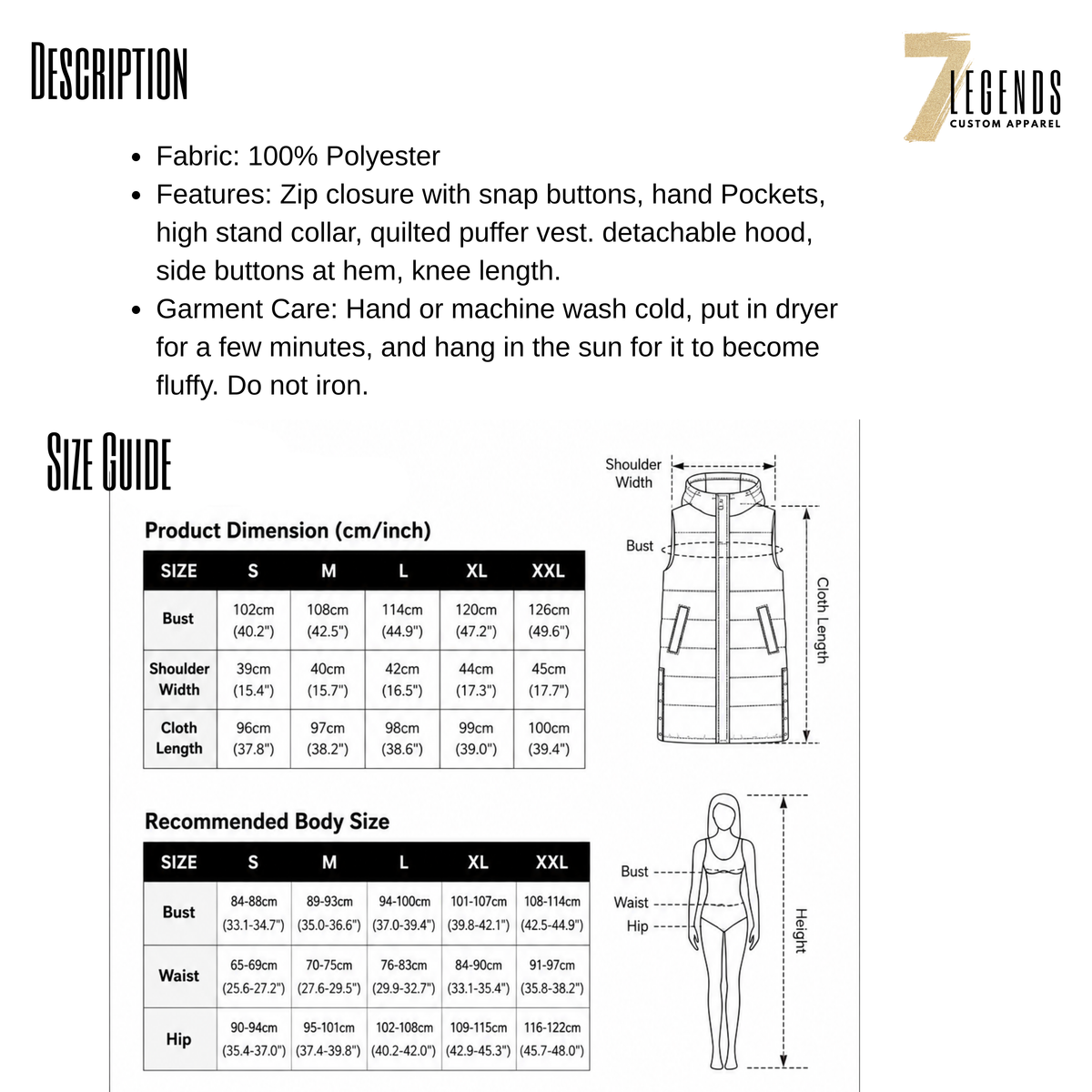BF Upgraded Puffer Vest