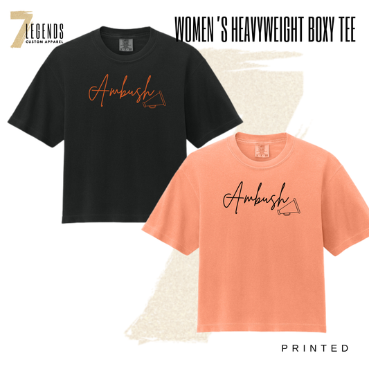Ambush Cheer Women's Heavyweight Boxy Tee
